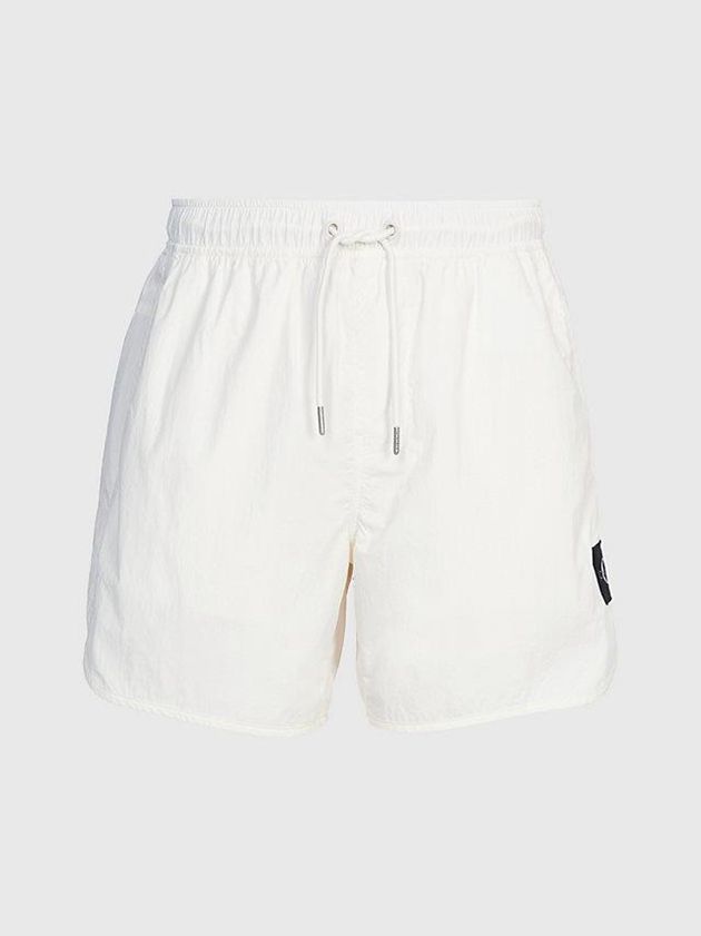 White Calvin Klein Recycled Nylon Men Shorts | BGVR-61870