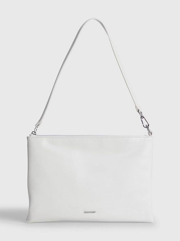 White Calvin Klein Recycled Pouch Women Bags | DLZP-12903