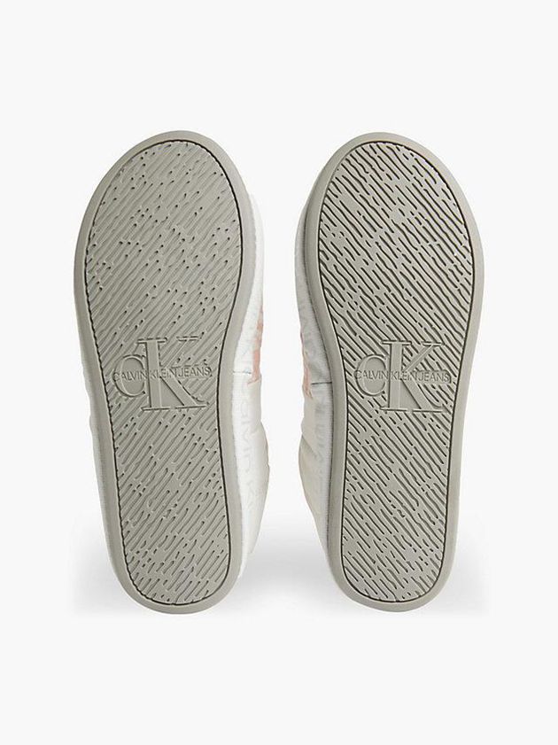 White Calvin Klein Recycled Quilted Women Slippers | JAQW-36924