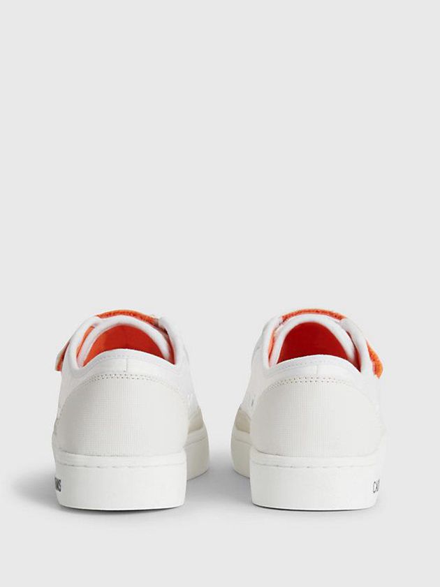 White Calvin Klein Recycled Velcro Women Sneakers | LWID-62985
