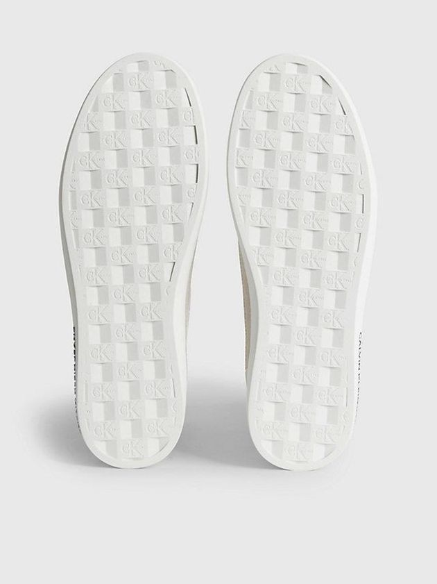 White Calvin Klein Recycled Velcro Women Sneakers | LWID-62985