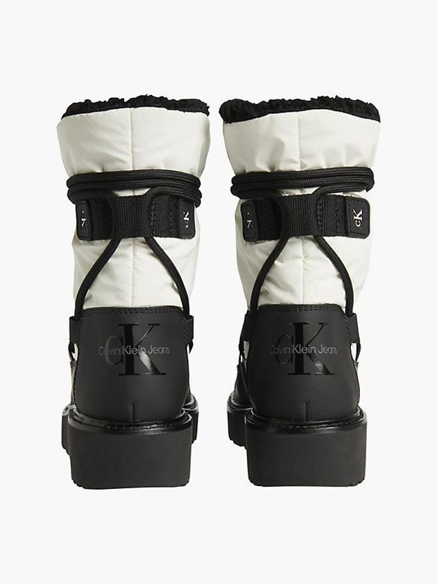 White Calvin Klein Recycled Women Boots | EHOL-10678