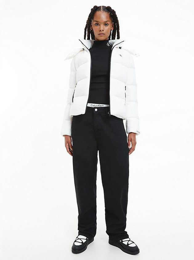 White Calvin Klein Recycled Women Boots | EHOL-10678