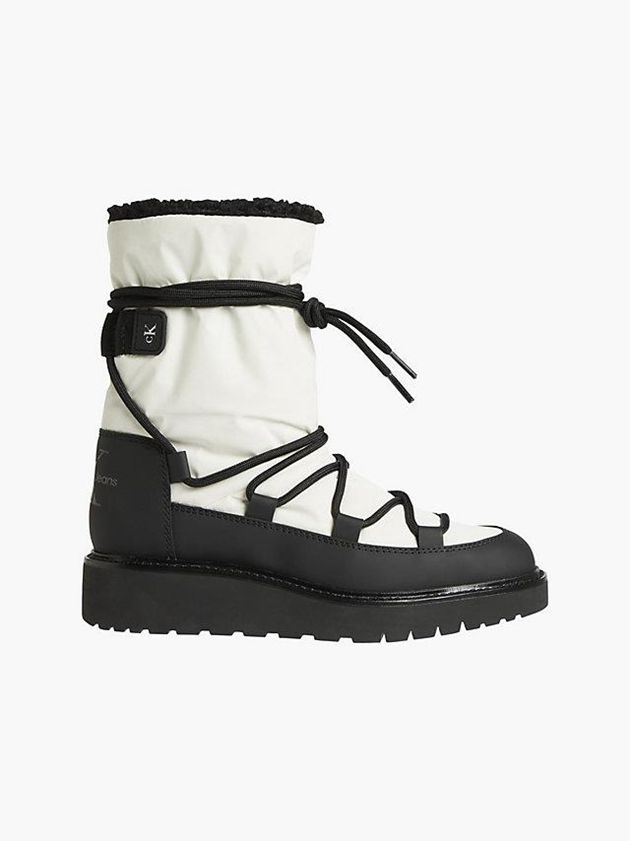 White Calvin Klein Recycled Women Boots | EHOL-10678