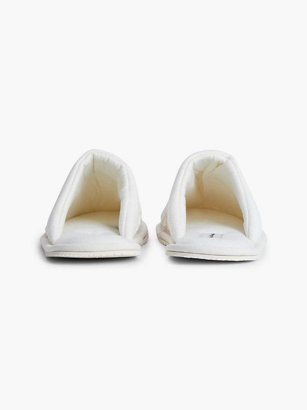 White Calvin Klein Recycled Women Slippers | ATVX-93418