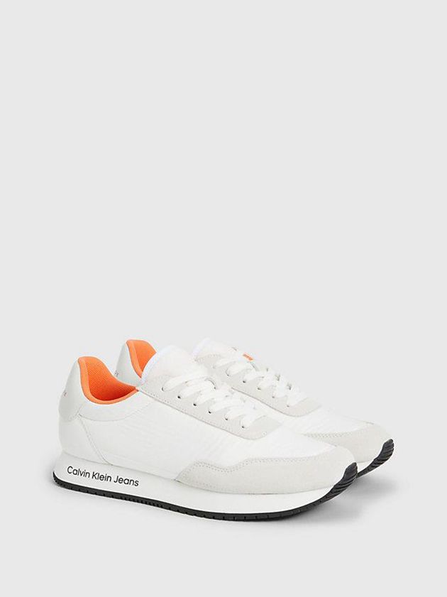 White Calvin Klein Recycled Women Sneakers | OMHY-59476