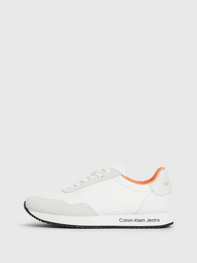 White Calvin Klein Recycled Women Sneakers | OMHY-59476