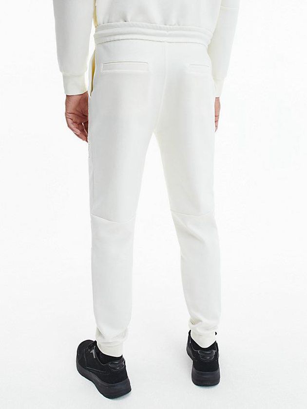 White Calvin Klein Relaxed Organic Cotton Men Joggers | BCHU-65102