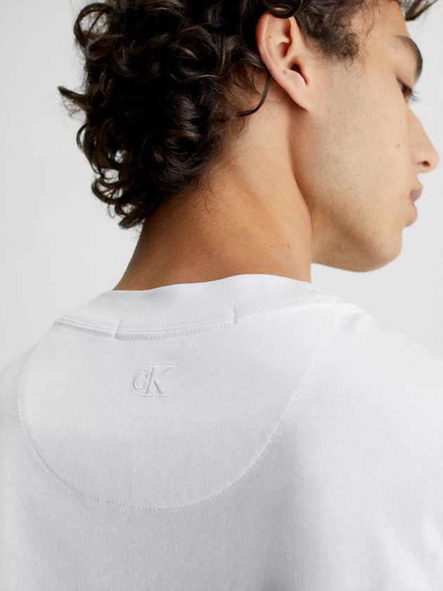 White Calvin Klein Relaxed Tank Men Top | QMJC-53289