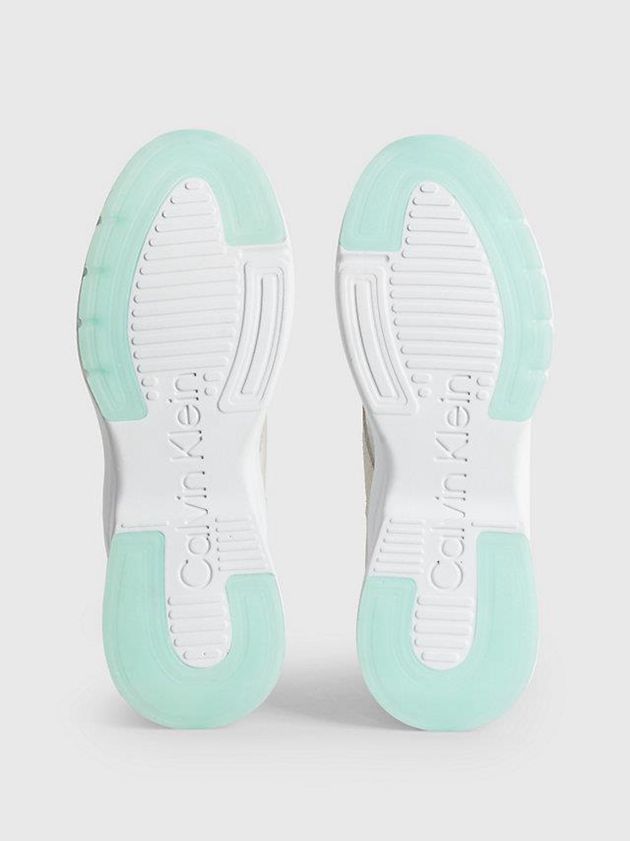 White Calvin Klein Ripstop Women Sneakers | XCOU-80932