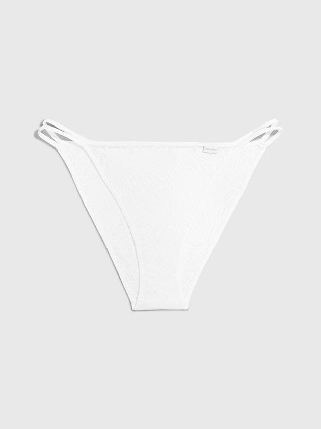 White Calvin Klein Sheer Marquisette Women Thong | YSKT-69308
