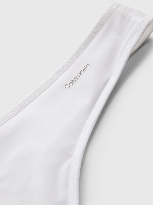 White Calvin Klein Sheer Marquisette Women Thong | QECY-35974