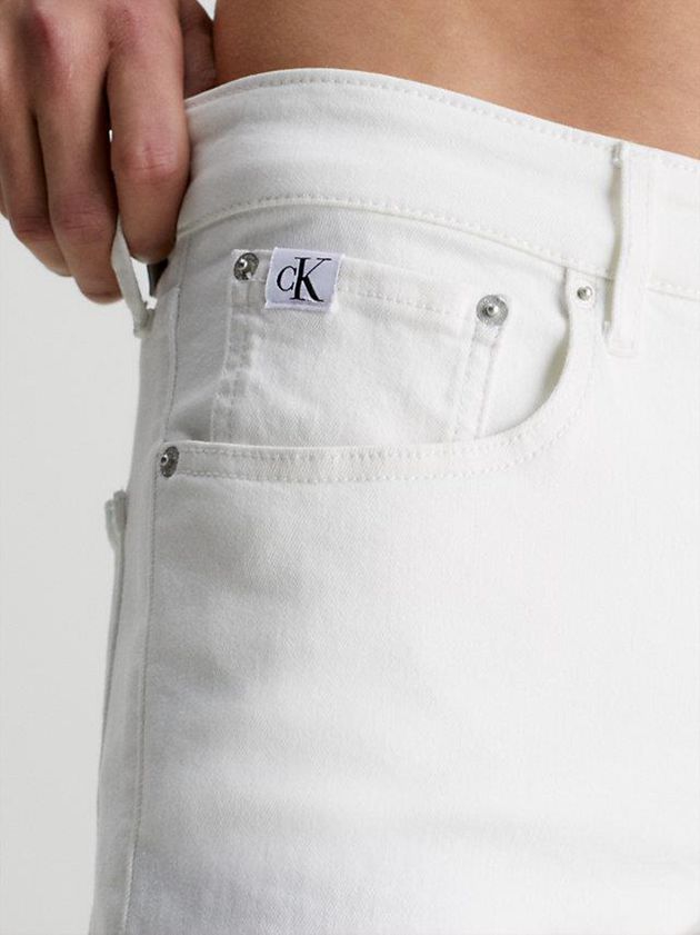 White Calvin Klein Skinny Men Jeans | VMUF-61392