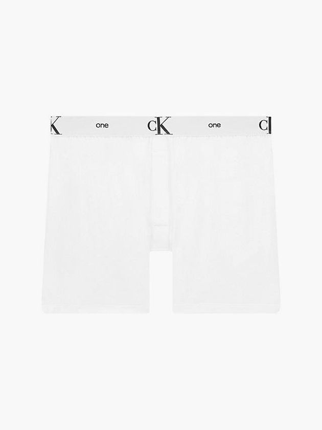 White Calvin Klein Slim Fit Boxers - CK One Men Briefs | MPVK-95708
