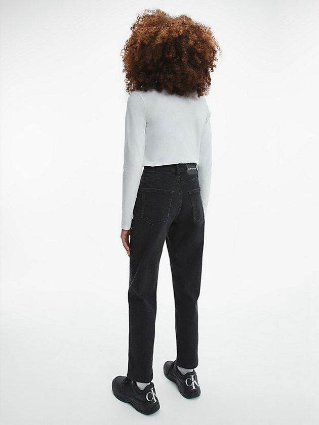 White Calvin Klein Slim Organic Cotton Long Sleeve Girls's T-Shirt | WZDR-02539