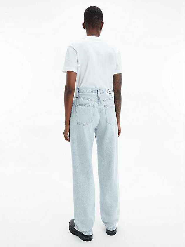 White Calvin Klein Slim Organic Cotton Women T-Shirt | UJPE-51764