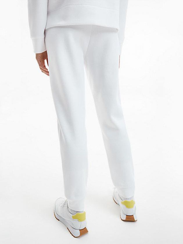 White Calvin Klein Slim Recycled Polyester Women Joggers | AFLU-76294