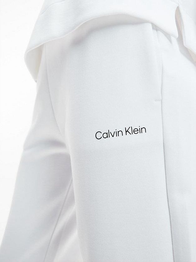 White Calvin Klein Slim Recycled Polyester Women Joggers | AFLU-76294