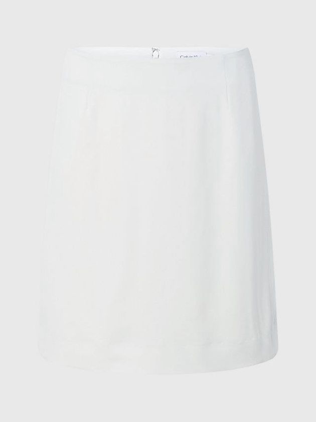 White Calvin Klein Straight Mini Women Skirt | EHSX-46958