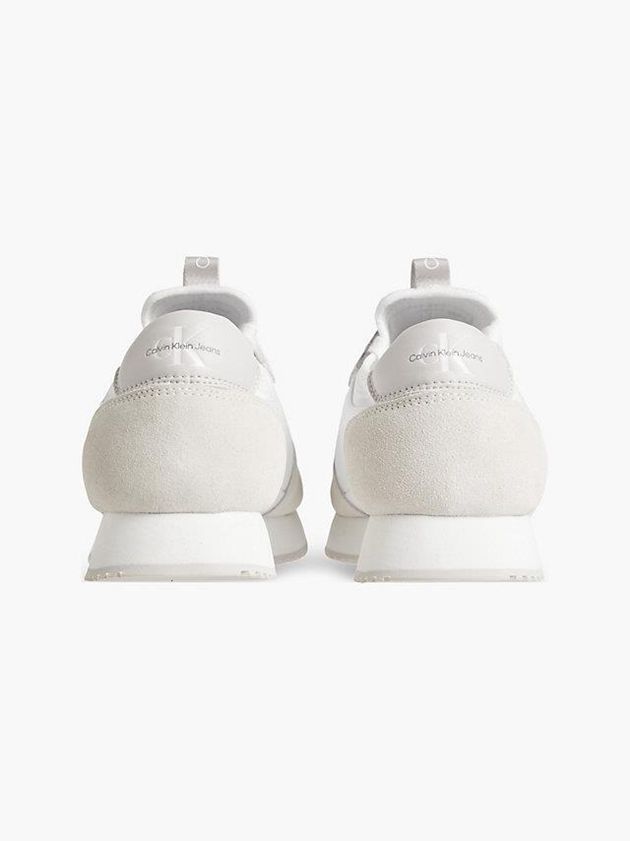 White Calvin Klein Suede Men Sneakers | PVQK-57208