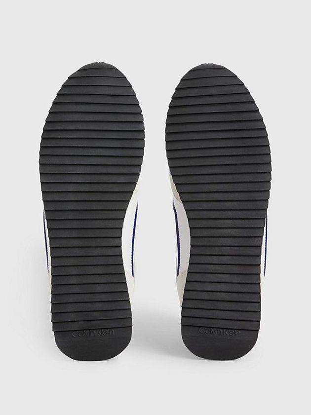 White Calvin Klein Suede Men Sneakers | SQPR-52431