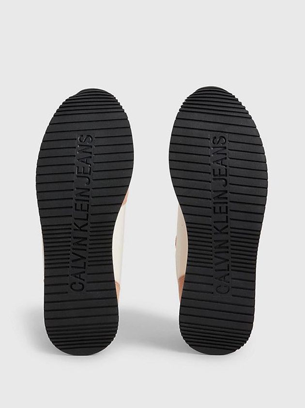 White Calvin Klein Suede Women Sneakers | GLSU-47398