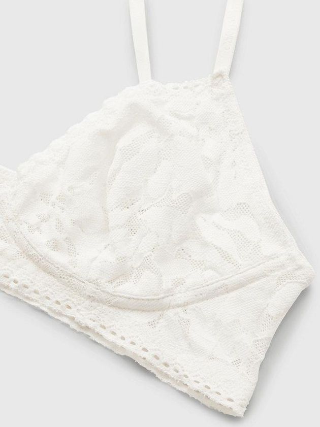 White Calvin Klein Ultra Soft Lace Women Bra | PAZN-08342