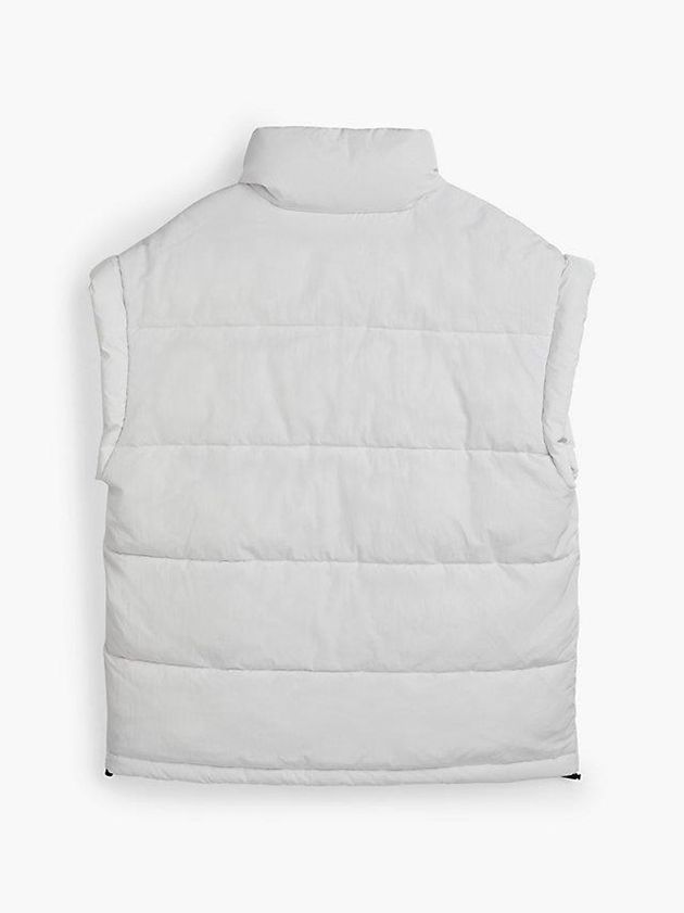 White Calvin Klein Unisex Oversized Puffer Men Vest | CIJK-53407