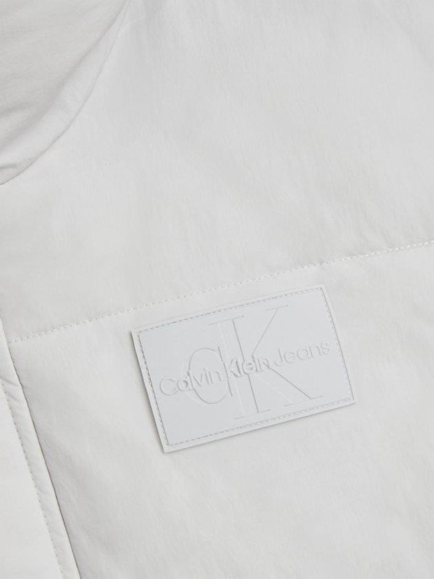 White Calvin Klein Unisex Oversized Puffer Men Vest | CIJK-53407
