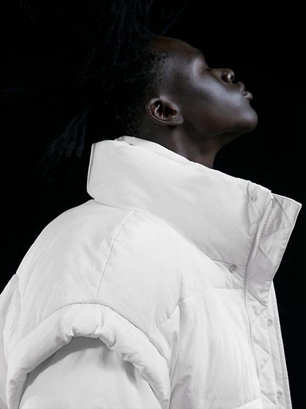 White Calvin Klein Unisex Oversized Puffer Men Vest | CIJK-53407