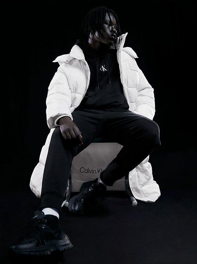 White Calvin Klein Unisex Padded Puffer Women Coat | YDXJ-61384