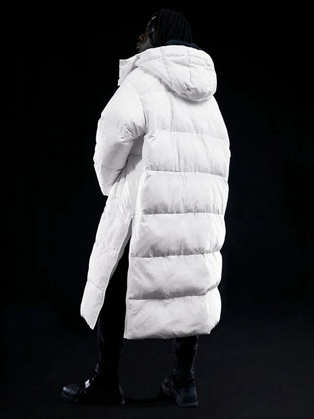 White Calvin Klein Unisex Padded Puffer Women Coat | YDXJ-61384