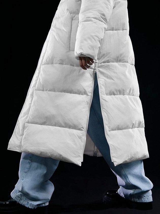 White Calvin Klein Unisex Padded Puffer Women Coat | YDXJ-61384