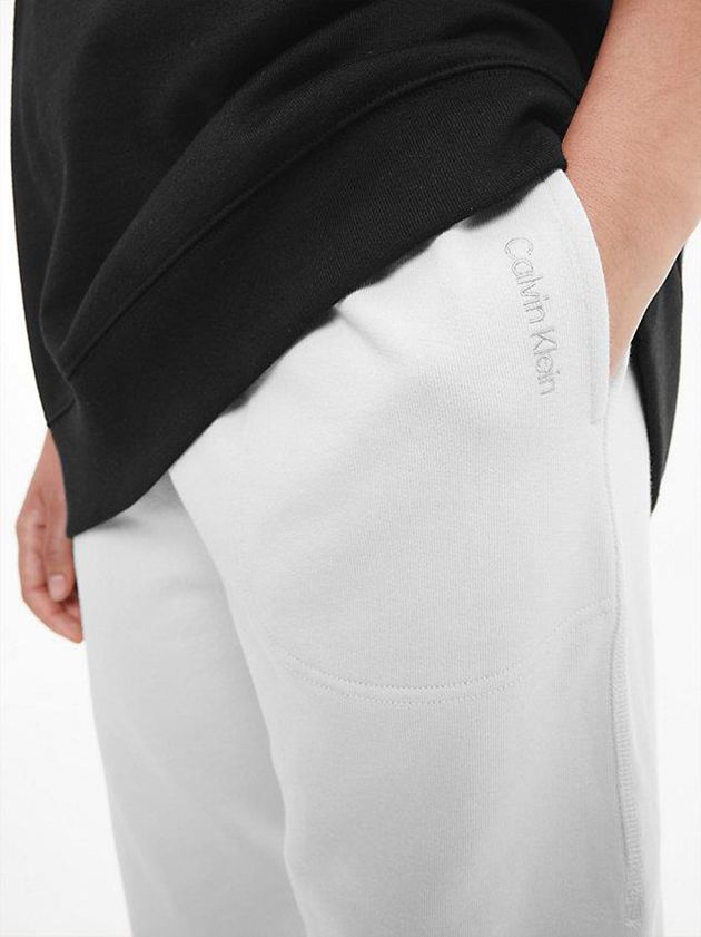 White Calvin Klein Unisex Relaxed - CK Standards Women Joggers | RPYN-41356