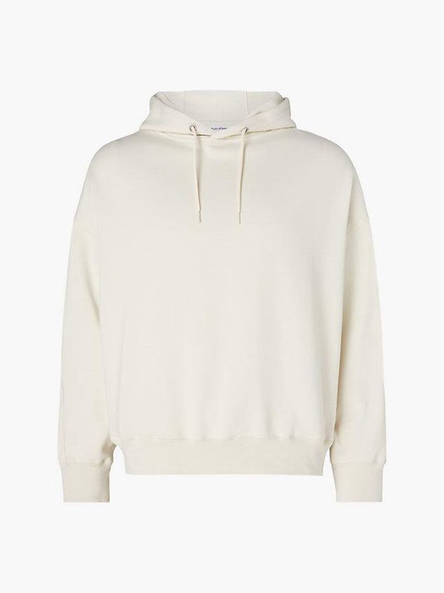 White Calvin Klein Unisex Relaxed - CK Standards Men Hoodie | KOZG-03187