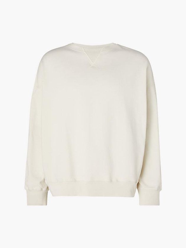 White Calvin Klein Unisex Relaxed - CK Standards Men Sweatshirt | SYOM-76253