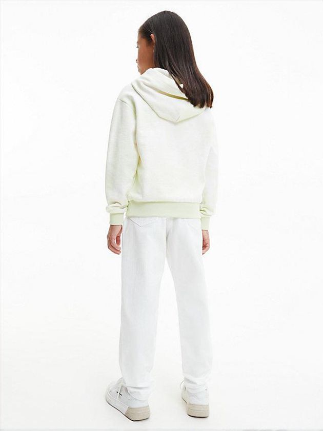 White Calvin Klein Unisex Tie Dye Boys's Hoodie | VZCB-38740