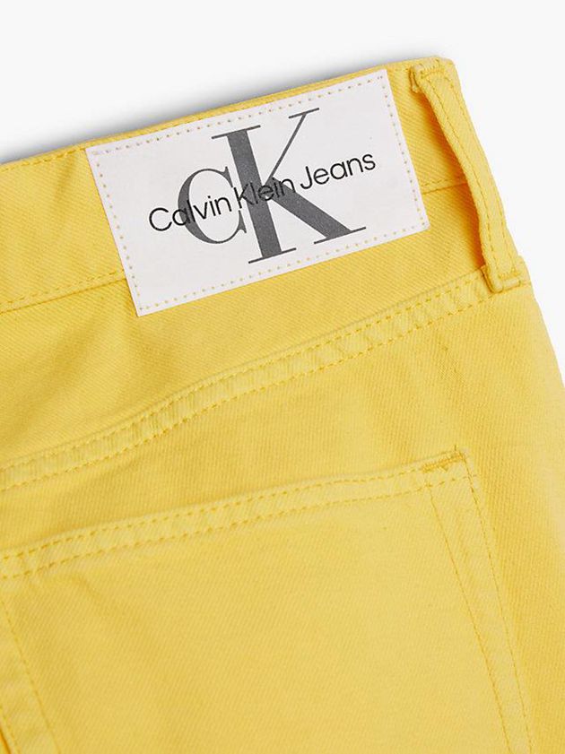 Yellow Calvin Klein 90's Straight Men Jeans | BLOE-17295