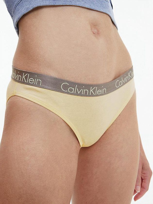 Yellow Calvin Klein Bikini - Radiant Cotton Women Briefs | RIXM-81496