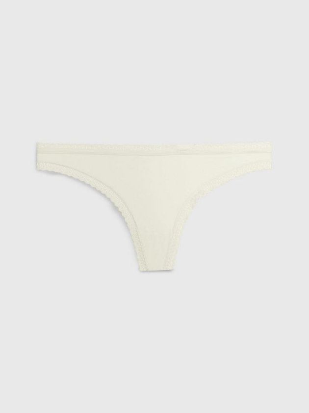 Yellow Calvin Klein Bottoms Up Women Thong | EBWP-10345