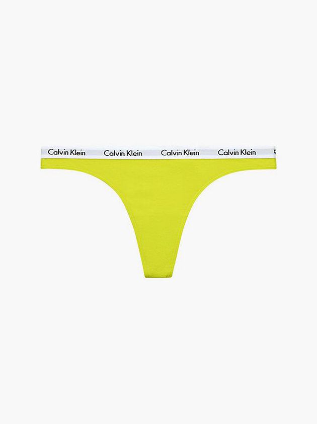 Yellow Calvin Klein Carousel Women Thong | SIXR-02395