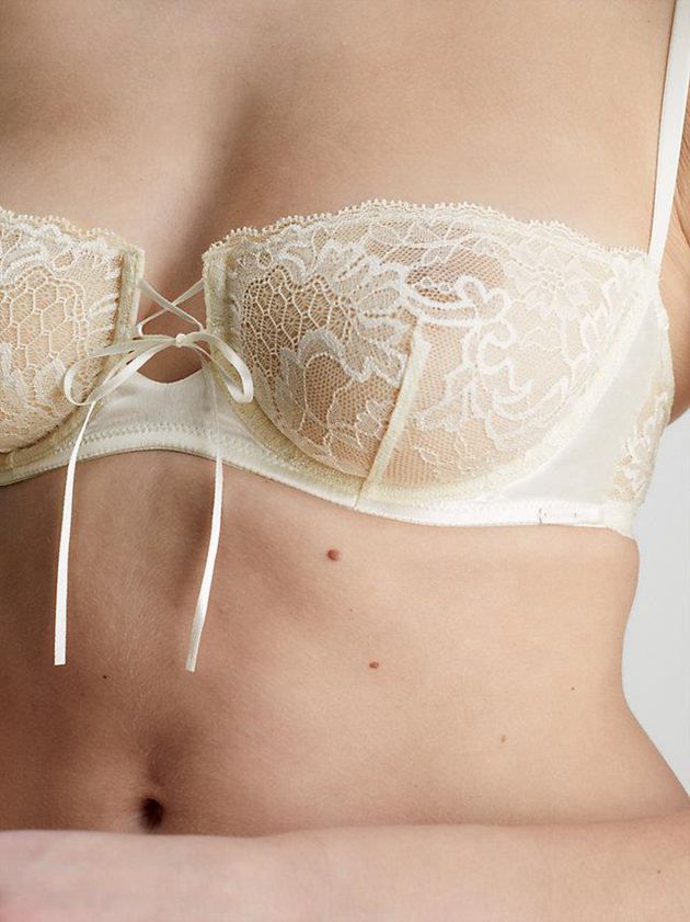 Yellow Calvin Klein Lace Balconette Women Bra | WHNK-48903