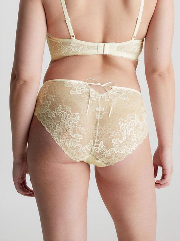 Yellow Calvin Klein Lace Bikini Women Briefs | TIXQ-07253