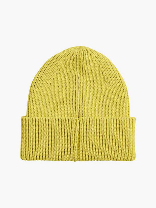 Yellow Calvin Klein Organic Cotton Blend Women Beanie | IDJZ-92638