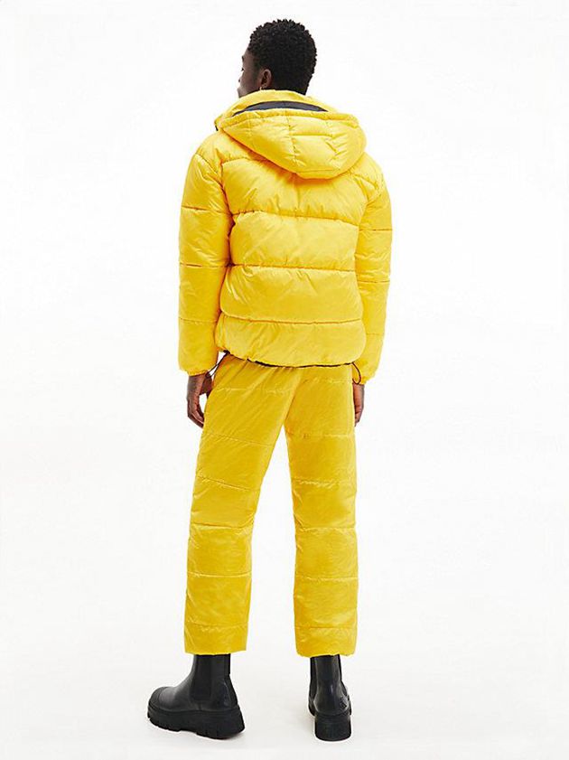 Yellow Calvin Klein Oversized Reversible Puffer Men Jacket | OCEX-71938