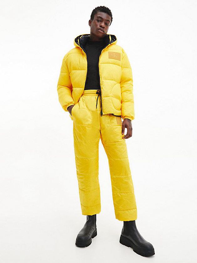 Yellow Calvin Klein Oversized Reversible Puffer Men Jacket | OCEX-71938