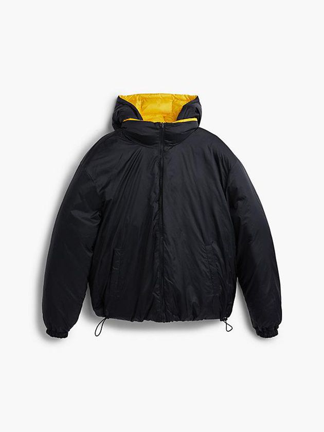 Yellow Calvin Klein Oversized Reversible Puffer Men Jacket | OCEX-71938
