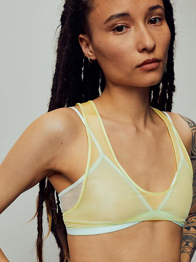 Yellow Calvin Klein Pride Women Bra | PTOH-95087