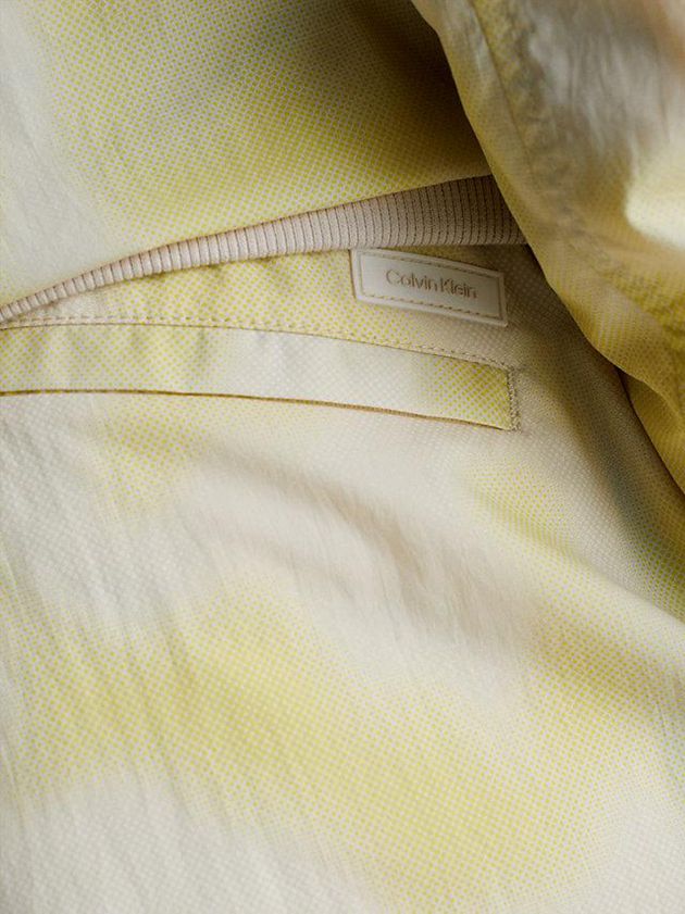 Yellow Calvin Klein Relaxed Tie Dye Men Shorts | BUSI-86935
