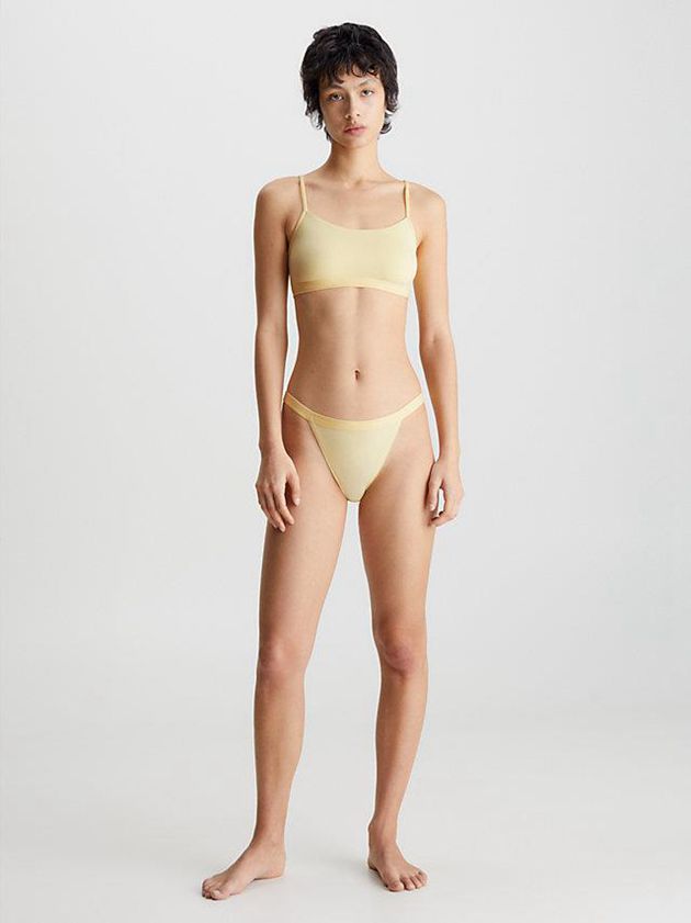 Yellow Calvin Klein String - Form To Body Women Bra | SKNJ-35162